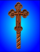 Blessing cross budded 3 bar 